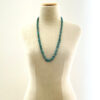 Vintage graduated turquoise nugget necklace sterling silver toggle