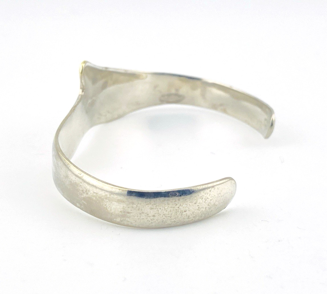 Vintage Mexican Modernist Tree Trunk Cuff Bracelet