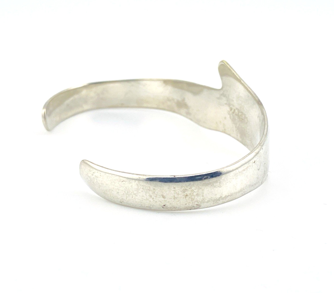 Vintage Mexican Modernist Tree Trunk Cuff Bracelet