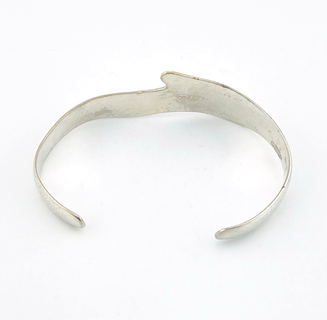 Vintage Mexican Modernist Tree Trunk Cuff Bracelet