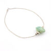 Vintage Mint Green Turquoise Liquid Silver Necklace