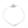 Vintage Mint Green Turquoise Liquid Silver Necklace