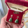 Presentation box for Nephrite Jade Buddha drop earrings
