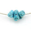 Vintage turquoise liquid silver choker necklace