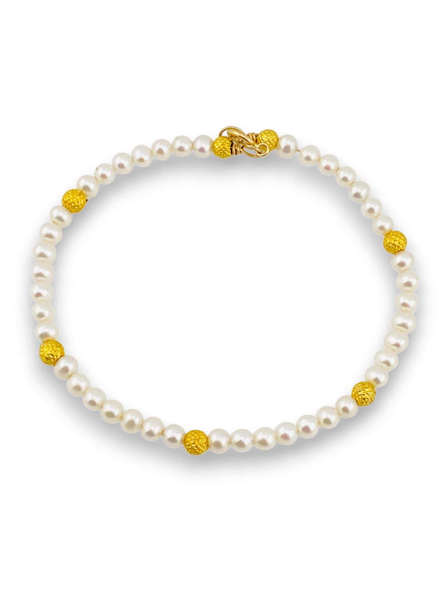 14k gold pearl bracelet