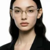 Alain Mikli half rim eyeglass frames gray gunmetal handmade in France model A0022-08