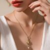 Art Nouveau Lavalier Pendant Necklace