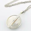 vintage dansk smykkekunst brutalist pendant necklace denmark silver tone