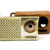 vintage ge super six transistor radio p790b with case portable mid century