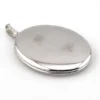 large sterling silver oval locket engraved floral cartouche vintage hayward weh