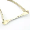 Modernist sterling silver bracelet with hammered long links minimalist unisex 8 inch