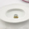 richard ginori mustard pot condiment server pink rose porcelain italy 1950s tray