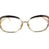 Vintage christian dior eyeglass frames gold tortoise brow 1970s model 2132 no lenses