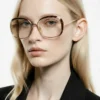 Vintage christian dior eyeglass frames gold tortoise brow 1970s model 2132 no lenses