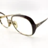 Vintage christian dior eyeglass frames gold tortoise brow 1970s model 2132 no lenses