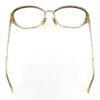 Vintage christian dior eyeglass frames gold tortoise brow 1970s model 2132 no lenses