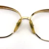 Vintage christian dior eyeglass frames gold tortoise brow 1970s model 2132 no lenses