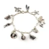 vintage arizona sterling silver charm bracelet figural charms southwestern
