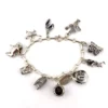 vintage arizona sterling silver charm bracelet figural charms southwestern