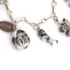vintage arizona sterling silver charm bracelet figural charms southwestern