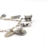 vintage arizona sterling silver charm bracelet figural charms southwestern