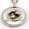 vintage dansk smykkekunst brutalist pendant necklace denmark silver tone