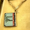 1939 New York Worlds Fair bracelet with miniature book charm souvenir album in original box