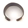 vintage african brass cuff bracelet wide etched geometric heavy tribal style patina