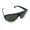 Yves Saint Laurent YSL 2345/S oversized wrap sunglasses matte black frame tortoise inset 59mm