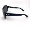 Yves Saint Laurent YSL 2345/S oversized wrap sunglasses matte black frame tortoise inset 59mm