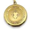 Round engraved locket