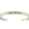 Aquabeet sterling silver cuff bracelet stamped with Peace Love & Understanding.