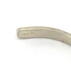 Aquabeet sterling silver cuff bracelet stamped with Peace Love & Understanding.
