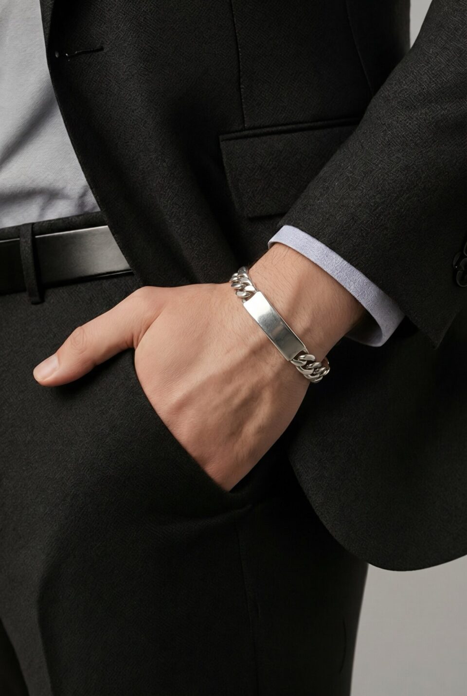 Napier sterling id bracelet