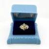 Vintage sterling silver and estimated 8k gold Claddagh ring with crowned heart and Celtic openwork shoulders