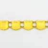 Vintage Canada souvenir bracelet with colorful enameled provincial shield links and gold plated finish