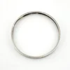Vintage Beau Sterling silver bangle bracelet with stamped geometric pattern.