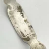 Vintage 1920s–1930s Navajo Fred Harvey era silver cuff bracelet with applied arrows, hand stamped motifs, and lizard-like markings.