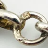 Vintage sterling silver Byzantine chain bracelet with spring ring clasp and longer unisex fit
