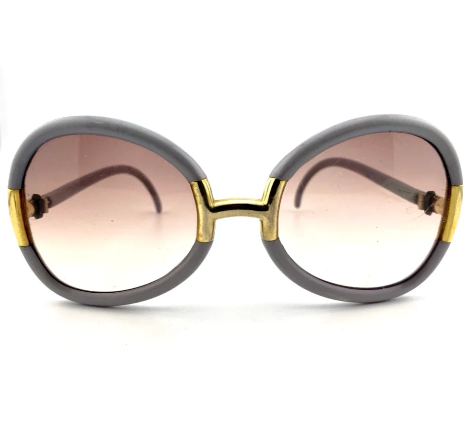 Ted Lapidus gray butterfly sunglasses side view