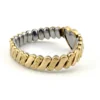 Vintage child’s size 1/20 12K gold filled Bellavance expansion bracelet with engraved heart centerpiece and raised floral links