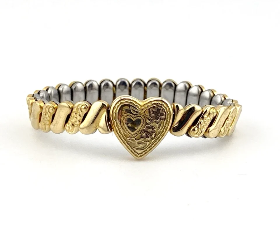 Vintage Childs Size Sweetheart Expansion Bracelet Gold Filled Bellavance
