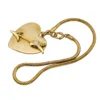 Vintage Forstner 12k gold filled heart and arrow charm bracelet on snake chain