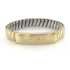 Vintage Foster 1/20 12K gold filled top ID locket expansion bracelet inscribed Fran and All My Love Bob with puppy dog maker’s mark