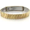 Vintage Foster 1/20 12K gold filled top ID locket expansion bracelet inscribed Fran and All My Love Bob with puppy dog maker’s mark
