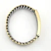 Vintage Foster 1/20 12K gold filled top ID locket expansion bracelet inscribed Fran and All My Love Bob with puppy dog maker’s mark