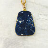Large Sodalite Slice Gold Filled Pendant Necklace