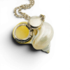 Vintage Real Shell Locket Necklace Secret Box Pendant