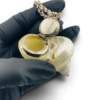 Vintage Real Shell Locket Necklace Secret Box Pendant