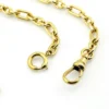Vintage 12K gold filled pocket watch chain with dog clip